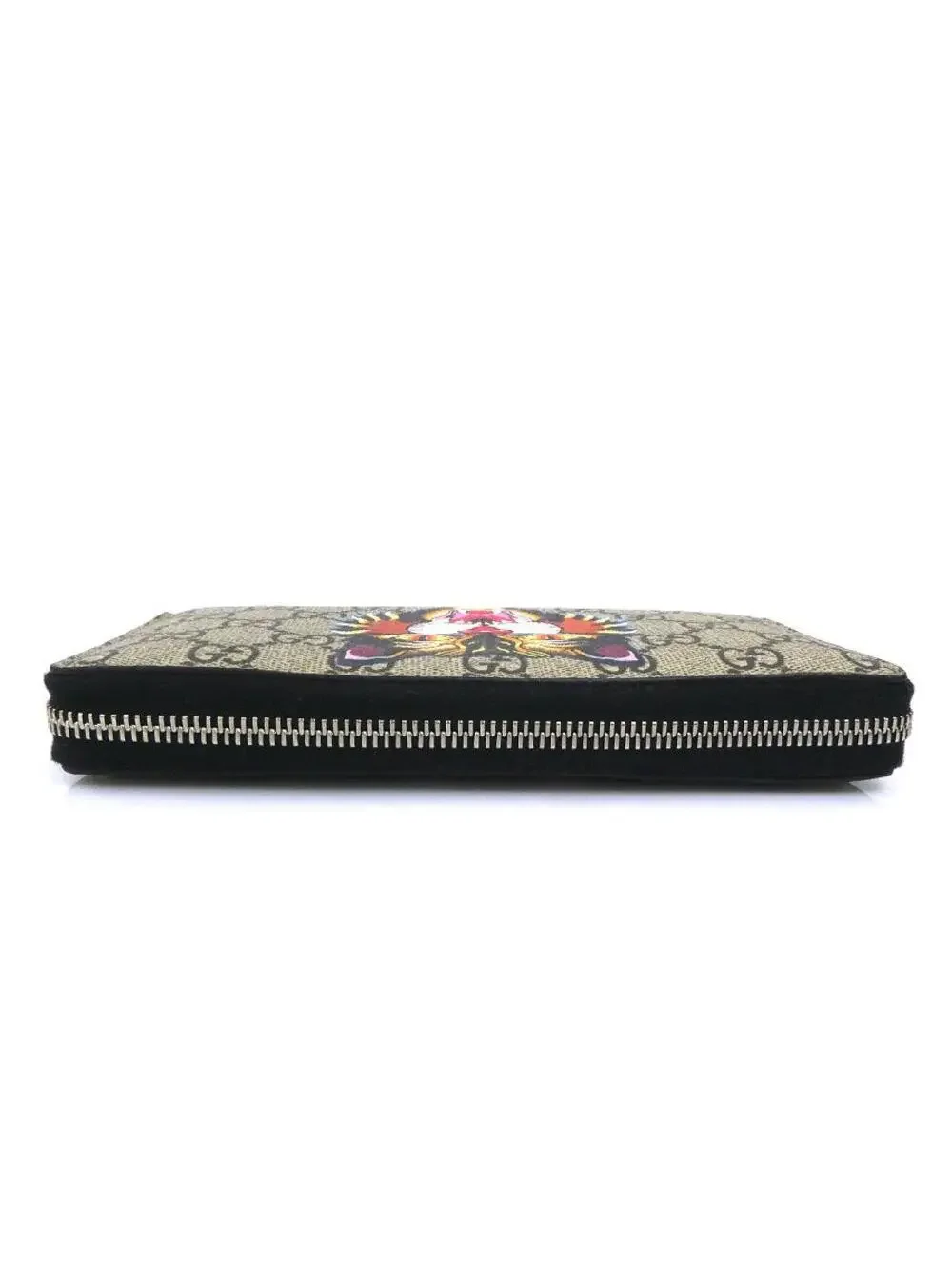 Auth Gucci Gg Supreme Zip Around Long #280372G31B